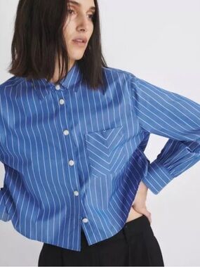 Rag and Bone Maxine Cropped Shirt NWT